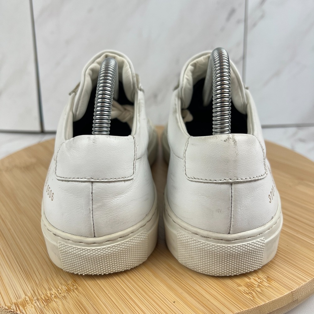 Common Projects Achilles Low Womens Size 9 [EU 39] White Leather Sneakers Shoes - Picture 2 of 13